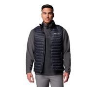Columbia Men's Powder Pass Hybrid Vest, Puffer Vest Body Warmer, Black, S