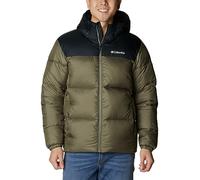 Columbia Men's Puffect Hooded Jacket, Stone Green/Black, Medium