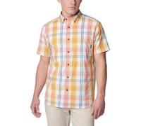 Columbia Men's Rapid Rivers II Short Sleeve Shirt, Pink Agave Multi Plaid, X-Large