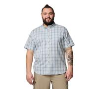 Columbia Men's Rapid Rivers II Short Sleeve Shirt, Ripple Blue Multi Gingham, XXL