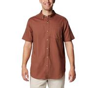 Columbia Men's Rapid Rivers II Short Sleeve Shirt, Spice Oxford, Large