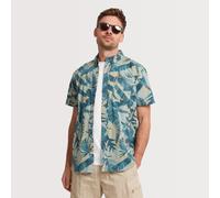 Columbia Men's Rapid Rivers Printed Short Sleeve Shirt, Blue