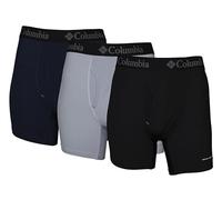 Columbia Men's Rcu3013azas5m Boxer Briefs, Navy/Grey/Black, M (Pack of 3)