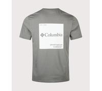 Columbia Mens Regular Fit CSC Logo Back T-Shirt - Colour: 342 Sedona Sage/Boxy Brand - Size: Medium