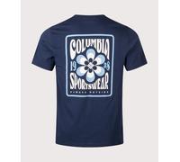 Columbia Mens Regular Fit CSC Outdoor Back Graphic T-Shirt - Colour: 465 Collegiate Navy/Flower Power Badge - Size: XL