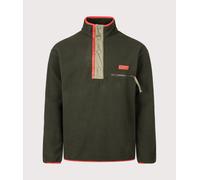 Columbia Mens Regular Fit Helvetia II Half Snap Fleece - Colour: 368 Greenscape - Size: Large