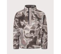Columbia - Half-snap printed fleece - Helvetia II Printed Half Snap Fleece Iron Dyeflow for Men - Size L - Brown Brown L