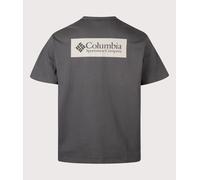 Columbia Mens Relaxed Fit CSC Heavyweight Back Graphic T-Shirt - Colour: 012 Shark CSC Box Logo - Size: XL