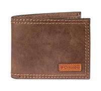 Columbia Men's RFID Blocking Passcase Bifold Wallet Bi-Fold, Dark Tan, One Size