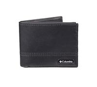 Columbia Men's RFID Blocking Passcase Wallet Bi-Fold, Leather Black, One Size