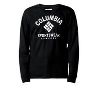 Columbia - Rockaway River Graphic Long Sleeve T-Shirt - Black Athletic Arch Size S - Men