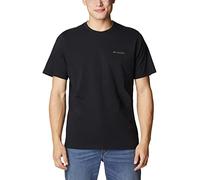 Columbia Men's Rockaway River Back Short Sleeve Tee T-Shirt, Black/Hex Natured Graphic, Large