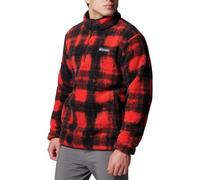 Columbia Men's Rugged Ridge Half Snap Fleece, Sail Red Omblur, L