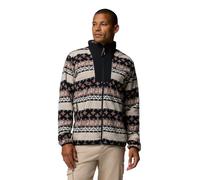 Columbia Men's Sequoia Grove 2 Full Zip Printed Fleece, Full Zip Fleece Jacket, Black Wizard Island, Small