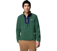 Columbia Men's Sequoia Grove Half Zip Fleece, Fleece Pull Over, Rain Forest, Coll Navy, L