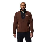 Columbia Men's Sequoia Grove Half Zip Fleece, Fleece Pull Over, Tobacco/Black, L