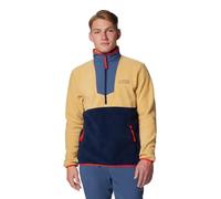 Columbia Men's Sequoia Grove Half Zip Fleece, Light Camel/Dark Mountain/Collegiate Navy/Spicy, Medium