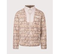 Columbia Men's Sequoia Grove Printed Full Zip, Full Zip Fleece Jacket, Dark Stone Horizons, Small