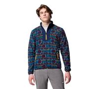 Columbia Men's Sequoia Grove Printed Full Zip, Full Zip Fleece Jacket, Collegiate Navy Horizons, X-Large