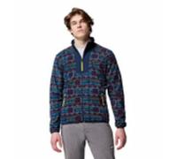 Columbia Men's Sequoia Grove Printed Full Zip, Full Zip Fleece Jacket, Collegiate Navy Horizons, XX-Large