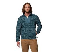 Columbia Men's Sequoia Grove Printed Full Zip, Full Zip Fleece Jacket, Everblue Horizons, M