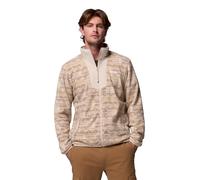 Columbia Men's Sequoia Grove Printed Full Zip, Full Zip Fleece Jacket, Dark Stone Horizons, Medium