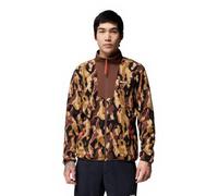 Columbia Men's Sequoia Grove Printed Full Zip, Full Zip Fleece Jacket, Tobacco Treebark, XXL