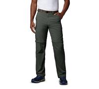 Columbia Men's Silver Ridge Convertible Pant, Breathable, UPF 50 Sun Protection, Gravel, 34x36