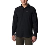 Columbia Men's Silver Ridge Utility Lite Long Sleeve Hiking Shirt, Black, Large Tall