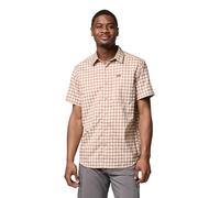 Columbia Men's Silver Ridge Utility Lite Novelty Short Sleeve, Ancient Fossil Pulaski Plaid, XL