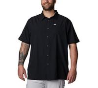 Columbia Men's Slack Tide Camp Shirt, Short Sleeve Shirt, Black, X-Small