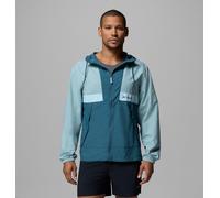 Columbia Spire Valley Hooded Windbreaker Jacket Turquoise Blue - S