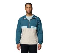 Columbia mens Spire Valley Hooded Windbreaker, Everblue/Dark Stone/Marine Light, 2X Tall