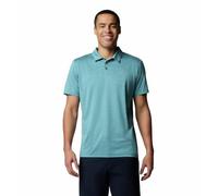 Columbia Men's Standard Hike Polo, River Blue Heather, Large