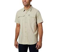 Columbia Men's Standard Silver Ridge 2.0 Short Sleeve Shirt, Fossil, Large