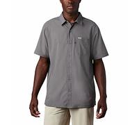 Columbia Men's Standard Slack Tide Camp Shirt, City Grey, 3X