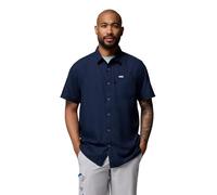Columbia Men's Standard Slack Tide Camp Shirt, Collegiate Navy, 3X Tall