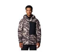 Columbia Men's Standard Winter District III Jacket, Dark Stone Windblown Print