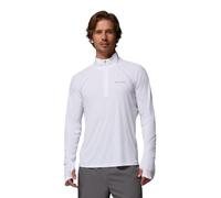 Columbia Men's Stealth Spring Long Sleeve Half Zip Tee, Long Sleeve T-Shirt, White, Medium