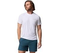 Columbia Men's Stealth Spring Short Sleeve Tee, Short Sleeve T-Shirt, White, Small
