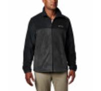 Columbia Men's Steens Mountain Full Zip 2.0 Fleece Jacket, Black/Grill, 1X