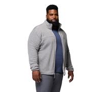 Columbia Men's Steens Mountain Full Zip 2.0 Fleece Jacket, Light Grey Heather, 1X