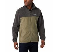 Columbia Men's Steens Mountain Full Zip 2.0 Fleece Jacket, Shark/Stone Green, 1X
