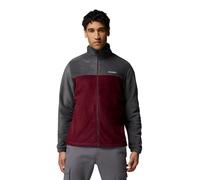 Columbia Men's Steens Mountain Full Zip 2.0, Full Zip Fleece Jacket, Shark/Rich Wine, L