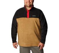 Columbia - High collar fleece - Steens Mountain™ Half Snap II Delta, Black, Mountain Red for Men - Size M Black