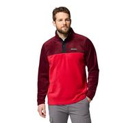 Columbia Men's Steens Mountain Half Snap 2, Fleece Pull Over, Mtn Red/Rich Wine/Black, XL