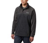 Columbia Men's Steens Mountain Half Snap, Fleece Pull Over, Charcoal Heather/Shark, Size S