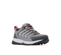 Columbia Men's Strata Trail Low Hiking Shoe, Titanium Grey Steel/Mountain Red, 8.5 UK