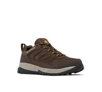 Columbia Men's Strata Trail Low WP, Low Rise Trekking and Hiking Shoes, Cordovan/Golden Yellow, 12 Regular