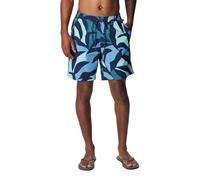 Columbia Men's Summerdry Short, Hiking Shorts, Collegiate Navy Floristic, S/6